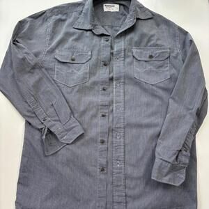 Wrangler Men's Blue and Grey Shirt